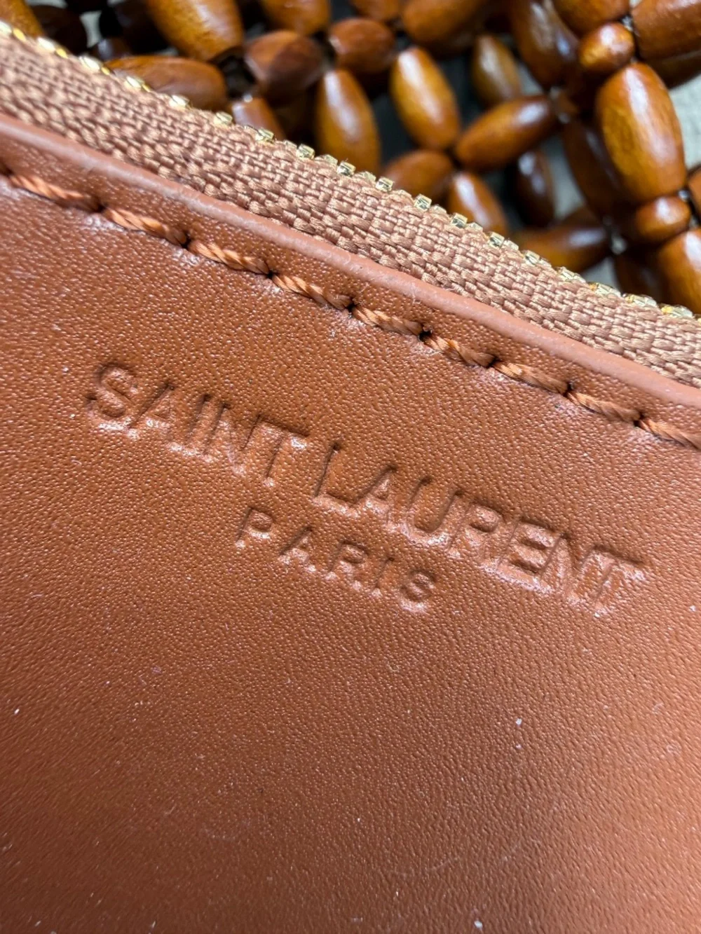 YSL Wooden Bead tote bag LE (read description) - Picture 6 of 11